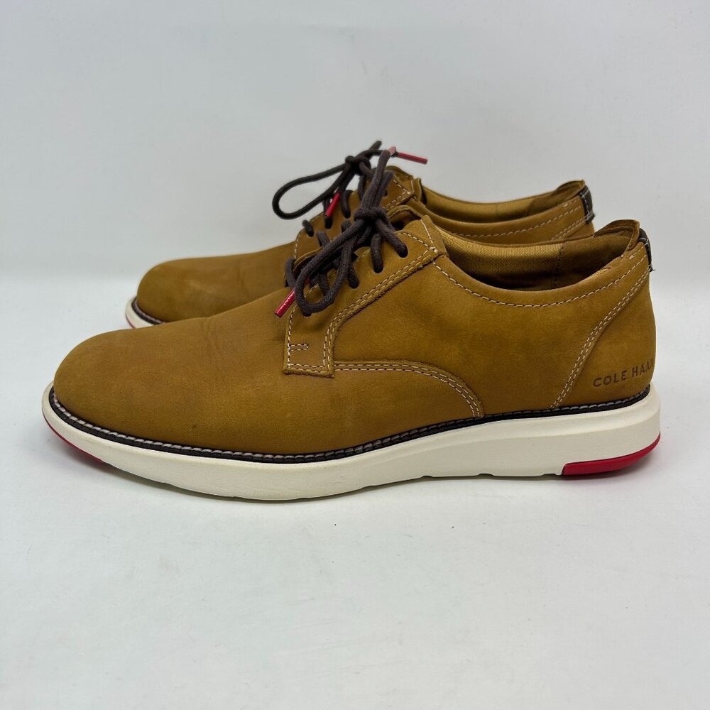 Cole Haan C33829 Men's Grand Camden Oxford Taos Tan Suede Leather Size 7.5 M